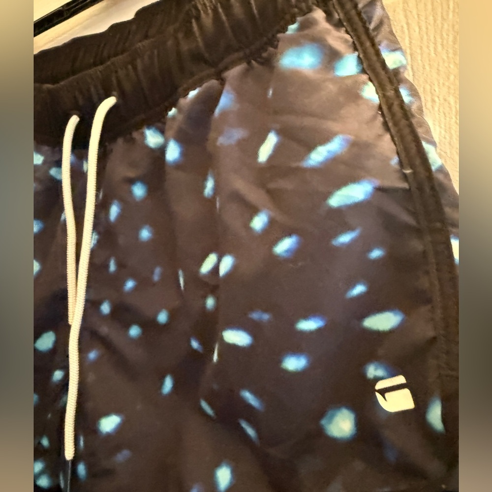 G-Star Black and Blue Patterned Women's Swim Shorts - Picture 2 of 4